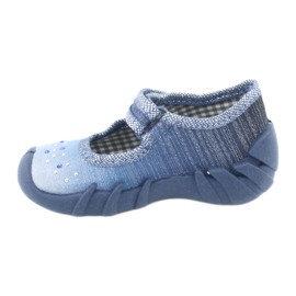 Befado obuwie dziecięce 109P186 niebieskie 2