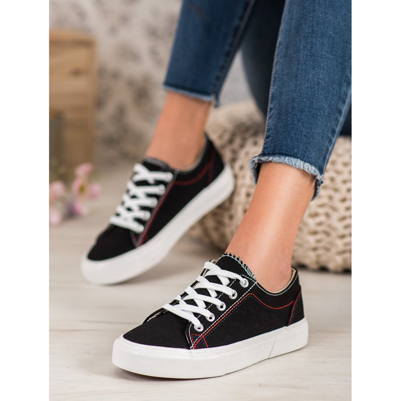 Kylie Czarne Tenisówki 2