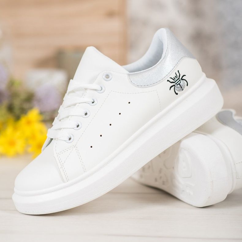 Kylie Modne Buty Sportowe białe 1