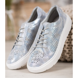 Goodin Sznurowane Półbuty szare 2