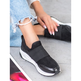 SHELOVET Wsuwane Buty Na Platformie czarne 2