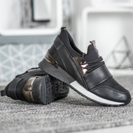 Muto Sportowe Buty Na Platformie czarne 2