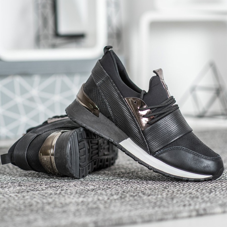 Muto Sportowe Buty Na Platformie czarne 2