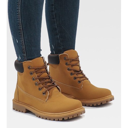 Żółte traperki timberki B788 1