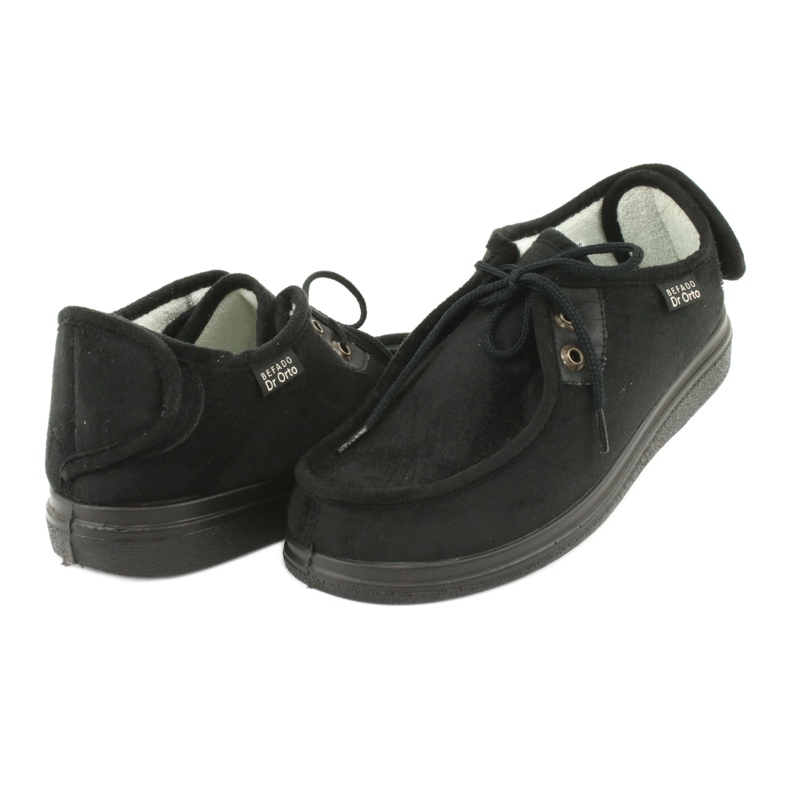 Befado obuwie damskie pu 387D005 czarne 4