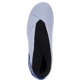 Buty piłkarskie adidas Nemeziz 19.3 Ll Fg Jr EH0018 białe białe 1