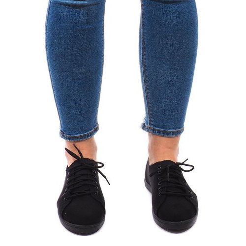 Wsuwane Trampki Tenisówki Slip On VB01 Czarny czarne 1