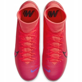 Buty piłkarskie Nike Mercurial Superfly 7 Academy FG/MG M AT7946 606 granatowe czerwone 5