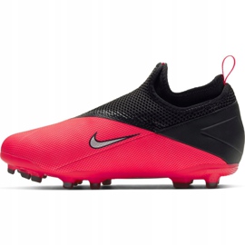 Buty piłkarskie Nike Phantom Vsn 2 Academy Df FG/MG Jr CD4059-606 wielokolorowe czerwone 2