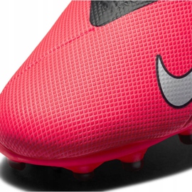 Buty piłkarskie Nike Phantom Vsn 2 Academy Df FG/MG Jr CD4059-606 czerwone wielokolorowe 4