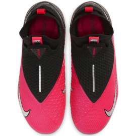 Buty piłkarskie Nike Phantom Vsn 2 Elite Df FG/MG Jr CD4062-606 różowe czerwony-różowy, czarny 1