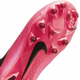 Buty piłkarskie Nike Phantom Vsn 2 Elite Df FG/MG Jr CD4062-606 różowe czerwony-różowy, czarny 7
