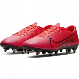 Buty piłkarskie Nike Mercurial Vapor 13 Academy SG-Pro Ac M BQ9142-606 czerwone czerwone 3
