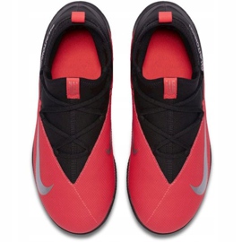 Buty halowe Nike Phantom Vsn 2 Club Df Ic Jr CD4072-606 czerwone czarne 1