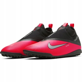 Buty piłkarskie Nike React Phantom Vsn 2 Pro Df Tf M CD4174-606 czerwone czerwone 3