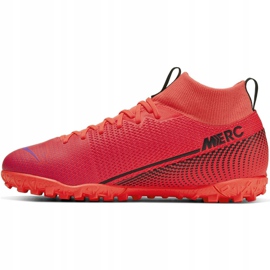 Buty piłkarskie Nike Mercurial Superfly 7 Academy Tf Jr AT8143-606 czerwone czerwone 2