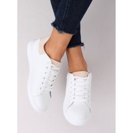 Trampki damskie białe LA85P Beige 2