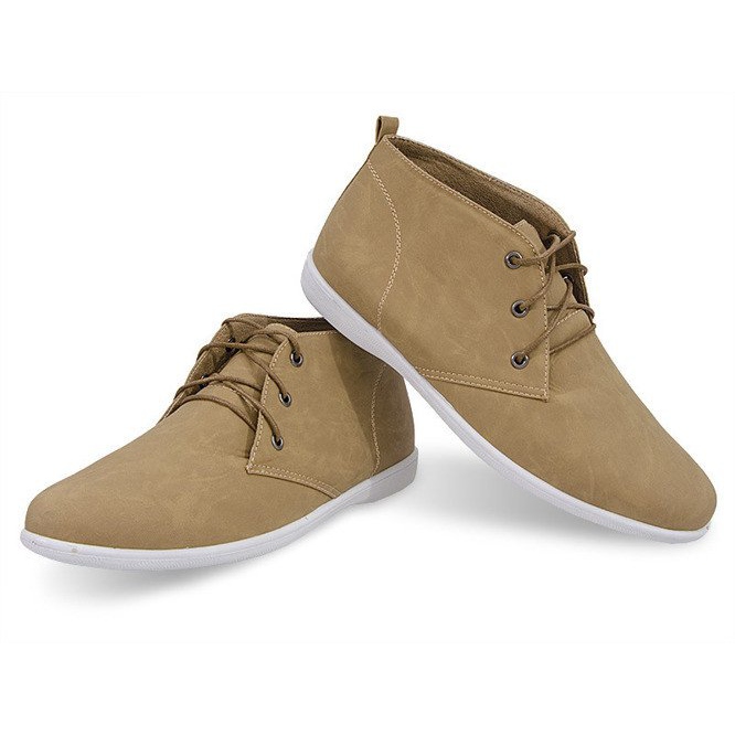 Wysokie Eleganckie Półbuty 3569 Khaki 1