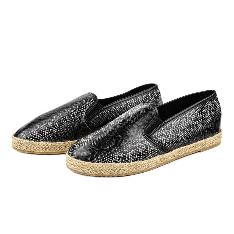 Czarne espadryle B216-1 1