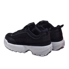 Czarne modne obuwie sportowe DSC82-1 2