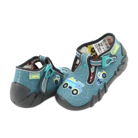 Befado obuwie dziecięce 110P355 wielokolorowe niebieskie szare 4