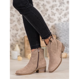 Filippo Ażurowe Kowbojki brązowe 1