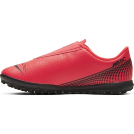 Buty piłkarskie Nike Mercurial Vapor 13 Club Tf PS(V) Jr AT8178-606 czerwone czerwone 2