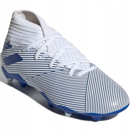 Buty piłkarskie adidas Nemeziz 19.3 Fg Jr EG7245 szare srebrny 3