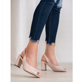 Sergio Leone Sandały Open Toe różowe 1