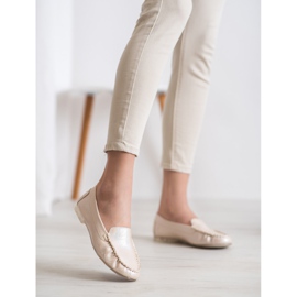 Sergio Leone Mokasyny Z Efektem Holo żółte 1