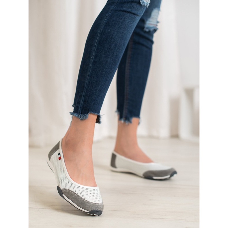 Filippo Sportowe Baleriny białe 1