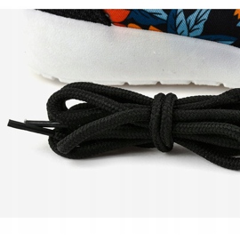Czarne obuwie sportowe B02-1 wielokolorowe 5