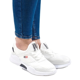 Białe damskie obuwie sportowe SH801-9-D 1