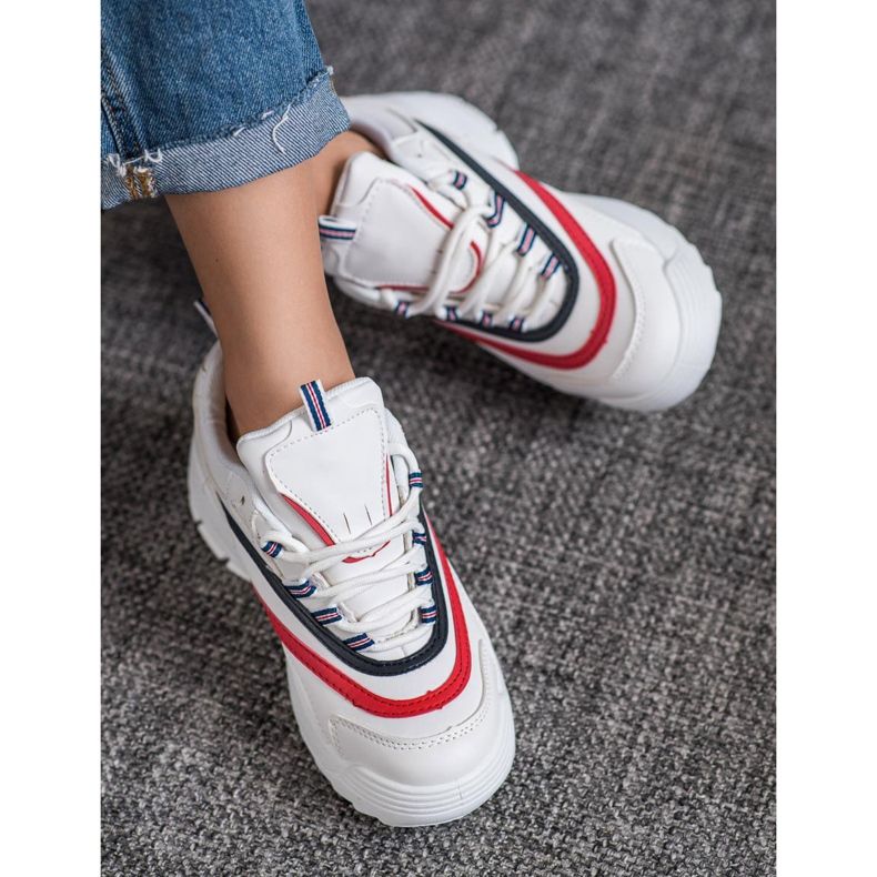 Weide Modne Buty Na Platformie białe 2