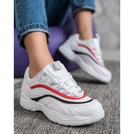 SHELOVET Klasyczne Białe Sneakersy 2