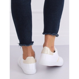 Trampki damskie białe K-388 WHITE/GOLD 2