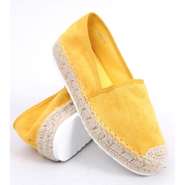 Espadryle damskie miodowe JH91P Yellow żółte 1