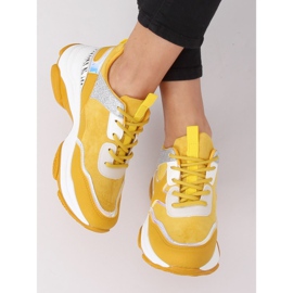Buty sportowe damskie żółte C-3127 Yellow 2