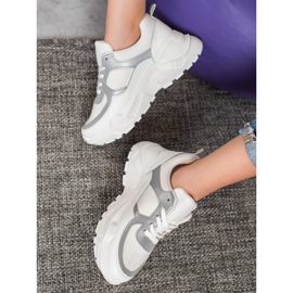 SHELOVET Klasyczne Białe Sneakersy 4