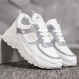 SHELOVET Klasyczne Białe Sneakersy 1