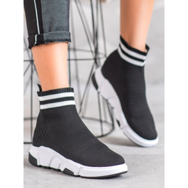 SHELOVET Wsuwane Buty Z Paskami czarne 1