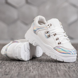 Weide Białe Buty Z Efektem Holo 1