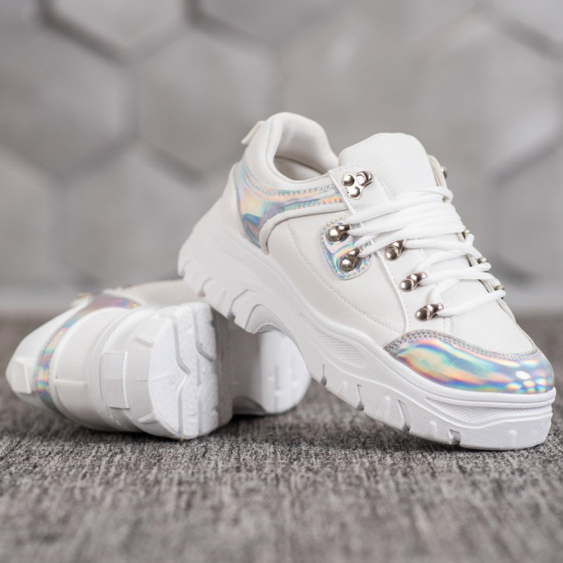 Weide Białe Buty Z Efektem Holo 1
