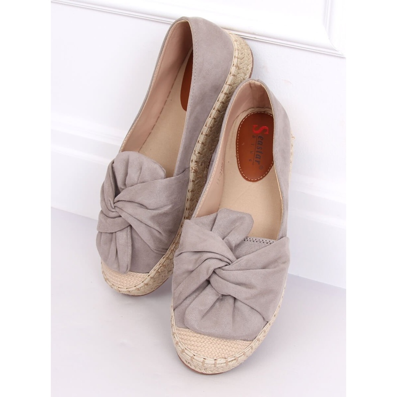 Espadryle damskie szare LL-219P Grey 1