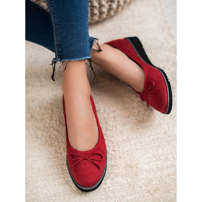 Goodin Baleriny Z Kokardką czerwone 1
