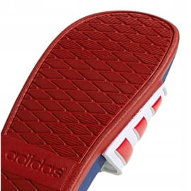 Klapki adidas Adilette Comfort Adj M EG1346 białe czerwone niebieskie 4