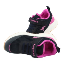 KangaROOS buty sportowe na rzepy 18507 navy/pink granatowe różowe 6