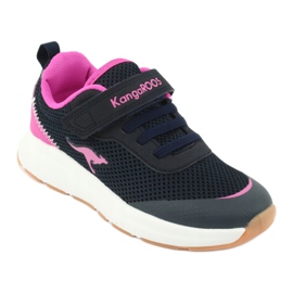 KangaROOS buty sportowe na rzepy 18507 navy/pink granatowe różowe 1