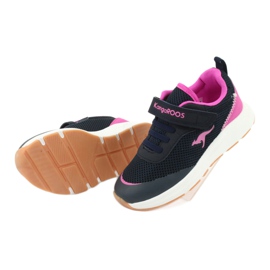 KangaROOS buty sportowe na rzepy 18507 navy/pink granatowe różowe 5