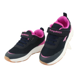 KangaROOS buty sportowe na rzepy 18507 navy/pink granatowe różowe 3